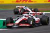 SILVERSTONE CIRCUIT, UNITED KINGDOM - JULY 03: Kevin Magnussen, Haas VF-22, leads Mick Schumacher, Haas VF-22 during the British GP at Silverstone Circuit on Sunday July 03, 2022 in Northamptonshire, United Kingdom. (Photo by Glenn Dunbar / LAT Images)